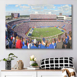 Buffalo Bills Wall Art Ralph Wilson Stadium Canvas Prints,Sport Stadium Art Prints, Fan Gift, Wall Decor
