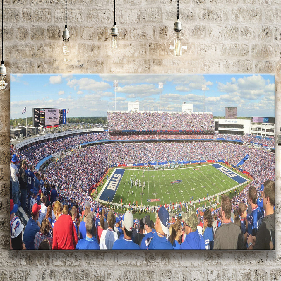 Buffalo Bills Wall Art Ralph Wilson Stadium Canvas Prints,Sport Stadium Art Prints, Fan Gift, Wall Decor