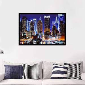 Buffalo New York City Skyline Framed Wall Art Prints - Framed Prints, Prints for Sale, Framed Art