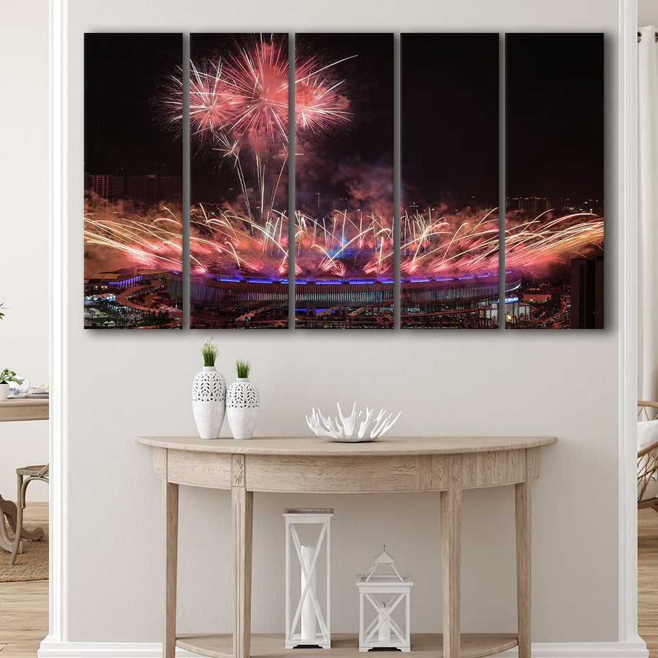 Bukit Jalil National Stadium, Stadium Canvas, Sport Art, Gift for him, Multi Panels B, Canvas Prints Wall Art Decor