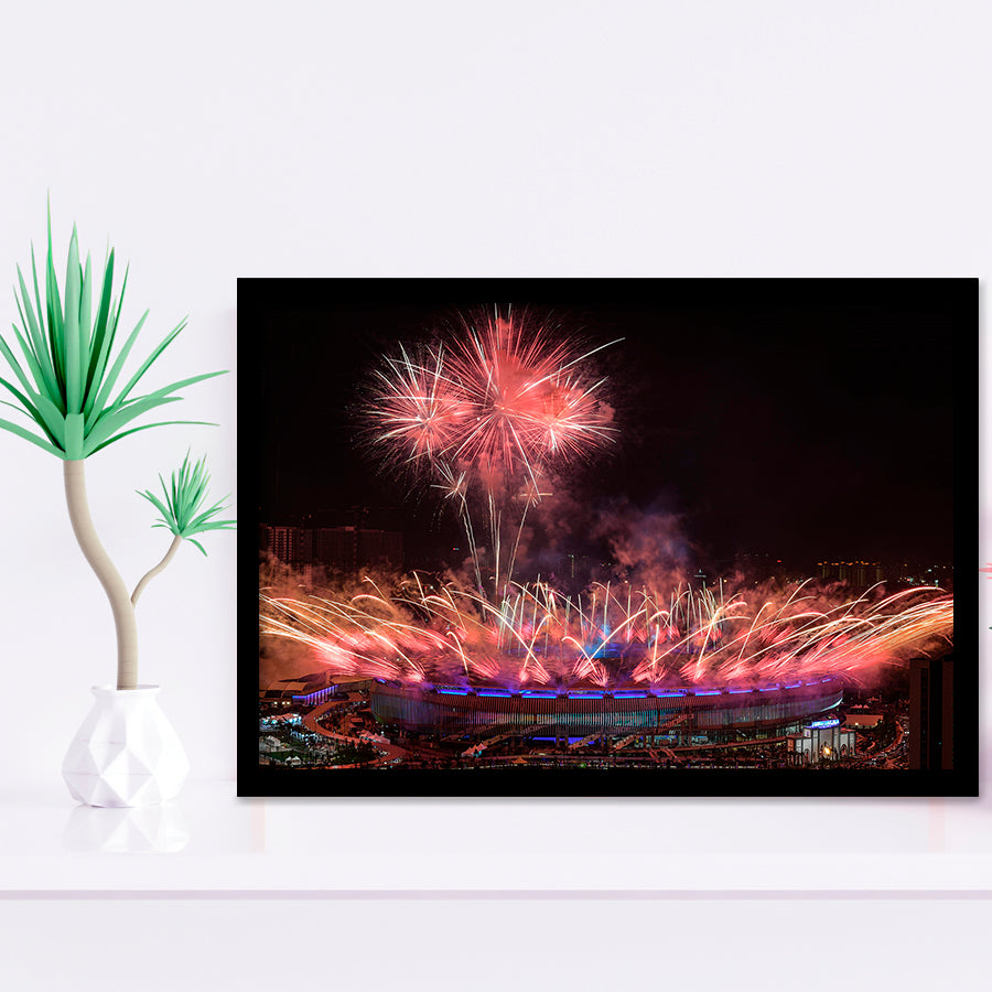 Bukit Jalil National Stadium, Stadium Canvas, Sport Art, Gift for him, Framed Art Prints Wall Art Decor, Framed Picture