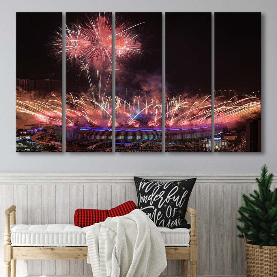 Bukit Jalil National Stadium, Stadium Canvas, Sport Art, Gift for him, Multi Panels B, Canvas Prints Wall Art Decor