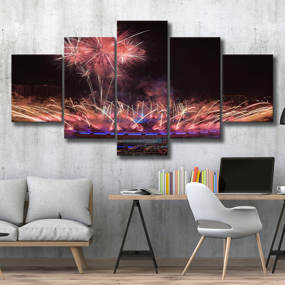Bukit Jalil National Stadium, Stadium Canvas, Sport Art, Large Canvas, Multi Panels, Canvas Prints Wall Art Decor
