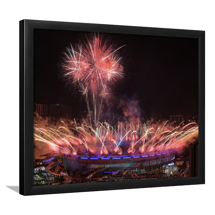 Bukit Jalil National Stadium, Stadium Canvas, Sport Art, Gift for him, Framed Art Prints Wall Art Decor, Framed Picture