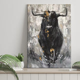 Bull Abstract Canvas Prints Wall Art - Painting Canvas, Home Wall Decor, For Sale, Painting Prints