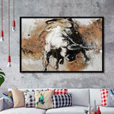 Bull Abstract Large Wall Art Framed Art Prints Wall Art Decor, Framed Picture, Home Decor