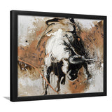 Bull Abstract Large Wall Art Framed Art Prints Wall Art Decor, Framed Picture, Home Decor