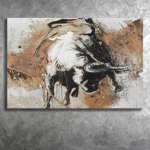 Bull Abstract Large Wall Art Canvas Prints Wall Art Decor - Painting Canvas,Home Decor, Ready to Hang