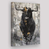 Bull Abstract Canvas Prints Wall Art - Painting Canvas, Home Wall Decor, For Sale, Painting Prints