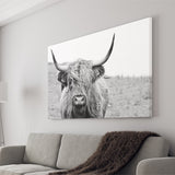 Bull Longhorn Bull Buffalo Cow Landscape Canvas Prints Wall Art Home Decor - Painting Canvas, Ready to hang