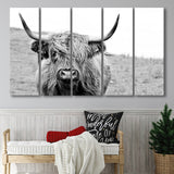 Bull Longhorn Bull Buffalo Cow Extra Large Canvas Prints Multi Panels B Wall Art Prints Home Decor