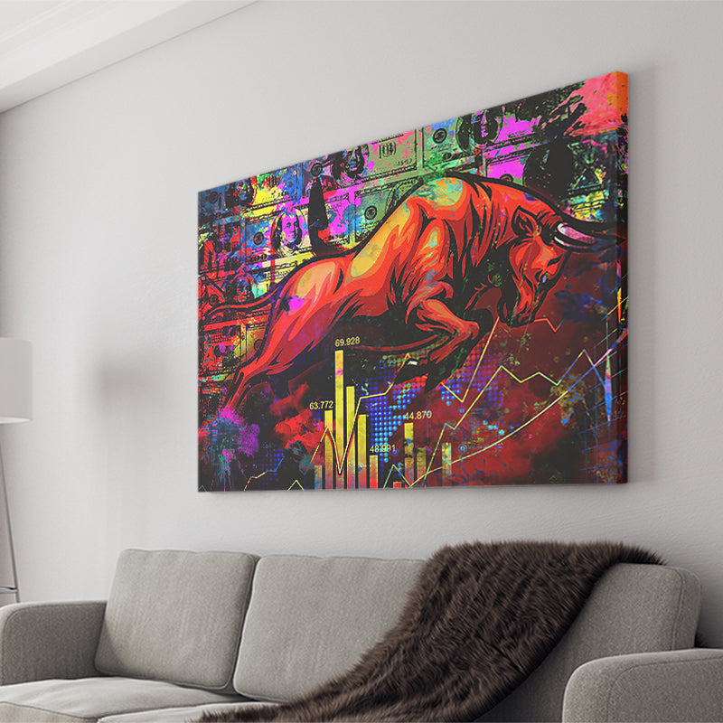 Wall Street Bull Wall Art