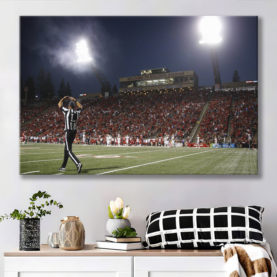 Bulldog Stadium, Stadium Canvas, Sport Art, Gift for him, Fan Gift, Canvas Prints Wall Art Decor