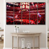 Bulls in United Center, Stadium Canvas, Sport Art, Gift for him, Multi Panels B, Canvas Prints Wall Art Decor