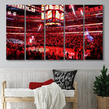 Bulls in United Center, Stadium Canvas, Sport Art, Gift for him, Multi Panels B, Canvas Prints Wall Art Decor