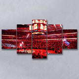 Bulls in United Center, Stadium Canvas, Sport Art, Large Canvas, Multi Panels, Canvas Prints Wall Art Decor