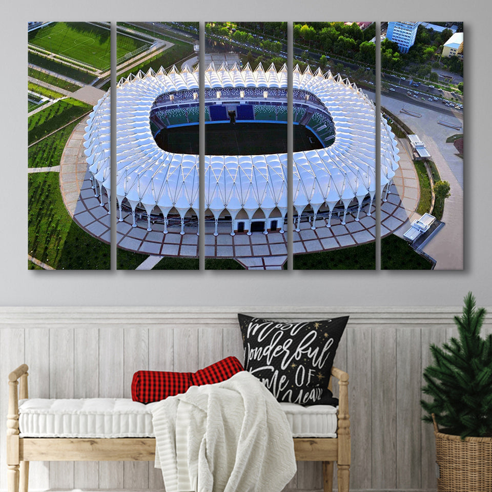 Bunyodkor Stadium, Stadium Canvas, Sport Art, Gift for him, Multi Panels B, Canvas Prints Wall Art Decor