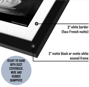 Burb to Urb-Black and white Art, Art Print, Plexiglass Cover
