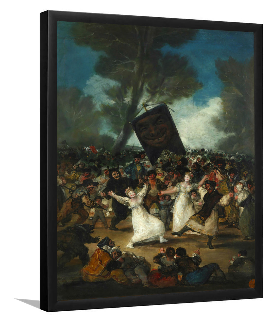 Burial Of The Sardine By Francisco Goya-Art Print,Frame Art,Plexiglass Cover