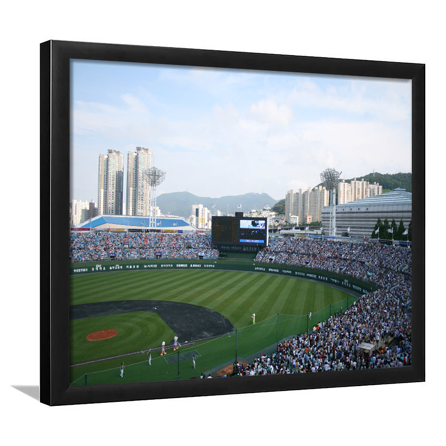Busan Sajik Baseball Stadium, Stadium Canvas, Sport Art, Gift for him, Framed Art Prints Wall Art Decor, Framed Picture