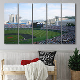 Busan Sajik Baseball Stadium, Stadium Canvas, Sport Art, Gift for him, Multi Panels B, Canvas Prints Wall Art Decor