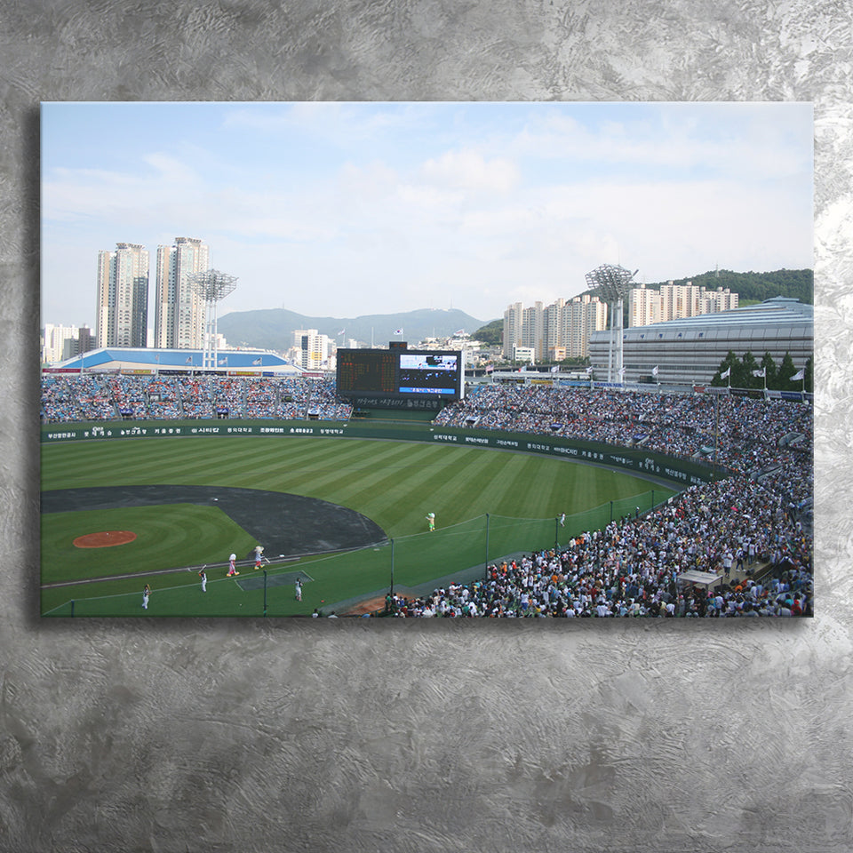 Busan Sajik Baseball Stadium, Stadium Canvas, Sport Art, Gift for him, Fan Gift, Canvas Prints Wall Art Decor