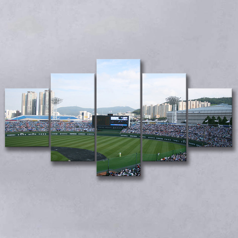 Busan Sajik Baseball Stadium, Stadium Canvas, Sport Art, Large Canvas, Multi Panels, Canvas Prints Wall Art Decor
