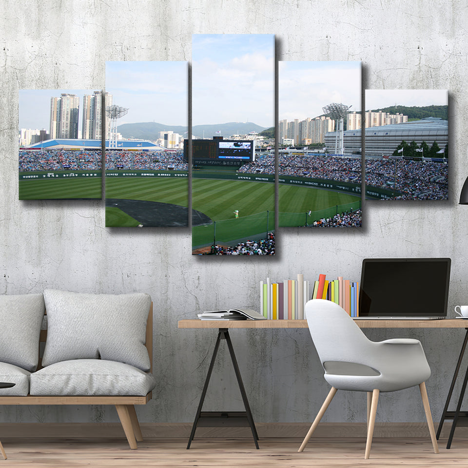 Busan Sajik Baseball Stadium, Stadium Canvas, Sport Art, Large Canvas, Multi Panels, Canvas Prints Wall Art Decor
