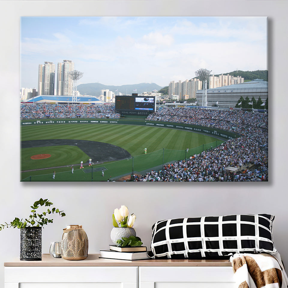 Busan Sajik Baseball Stadium, Stadium Canvas, Sport Art, Gift for him, Fan Gift, Canvas Prints Wall Art Decor