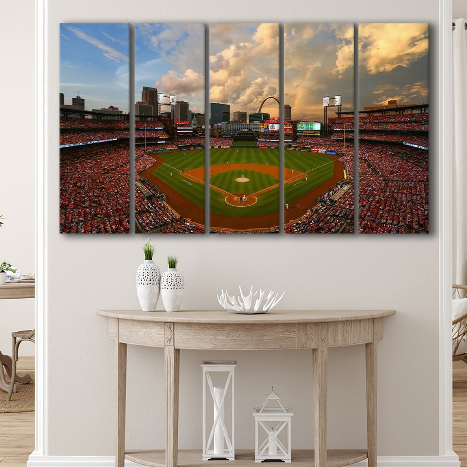 Busch Memorial Stadium, Stadium Canvas, Sport Art, Gift for him, Multi Panels B, Canvas Prints Wall Art Decor