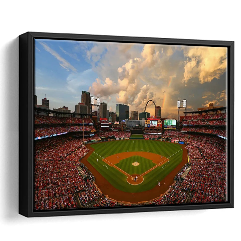 Busch Memorial Stadium, Stadium Canvas, Sport Art, Gift for him, Framed Canvas Prints Wall Art Decor, Framed Picture