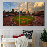 Busch Memorial Stadium, Stadium Canvas, Sport Art, Gift for him, Multi Panels B, Canvas Prints Wall Art Decor