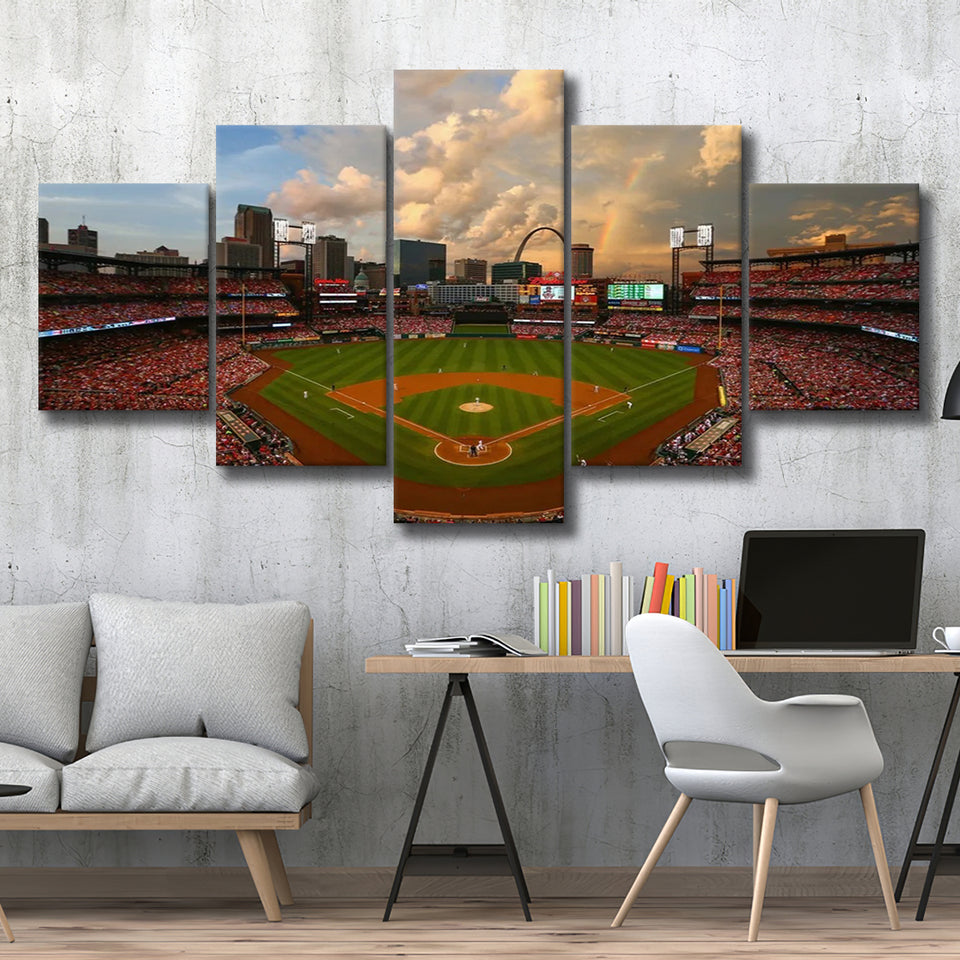Busch Memorial Stadium, Stadium Canvas, Sport Art, Large Canvas, Multi Panels, Canvas Prints Wall Art Decor