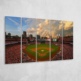 Busch Memorial Stadium, Stadium Canvas, Sport Art, Gift for him, Multi Panels B, Canvas Prints Wall Art Decor