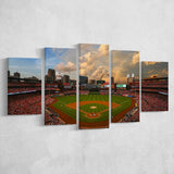 Busch Memorial Stadium, Stadium Canvas, Sport Art, Large Canvas, Multi Panels, Canvas Prints Wall Art Decor