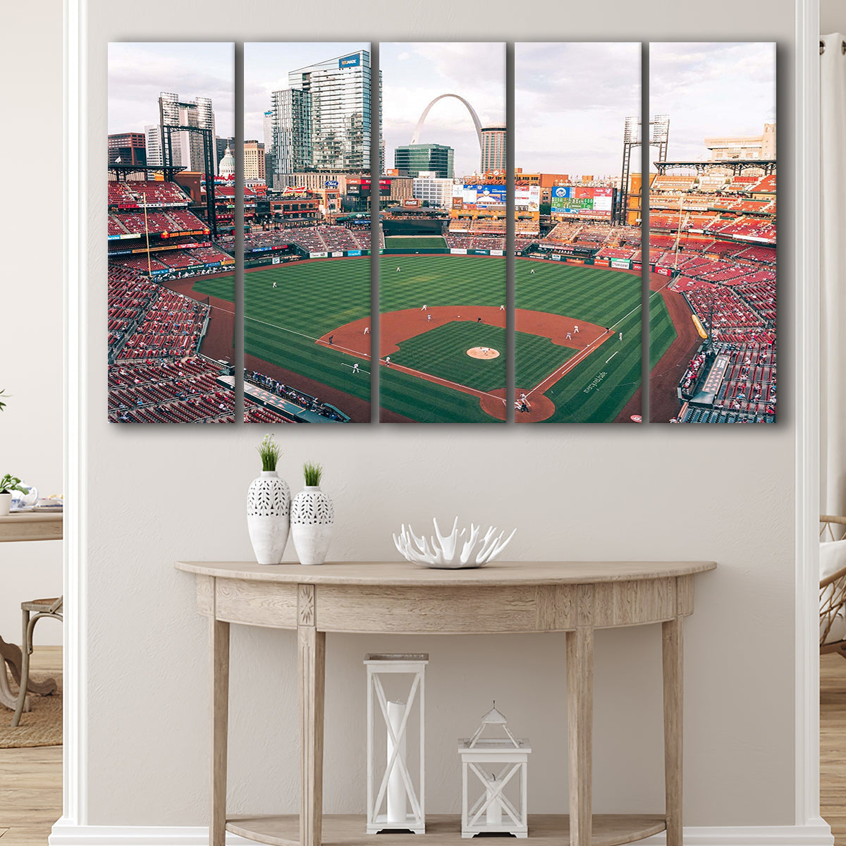 St Louis Cardinals Stadium Canvas Prints Busch Stadium Wall Art,Multi –  UnixCanvas