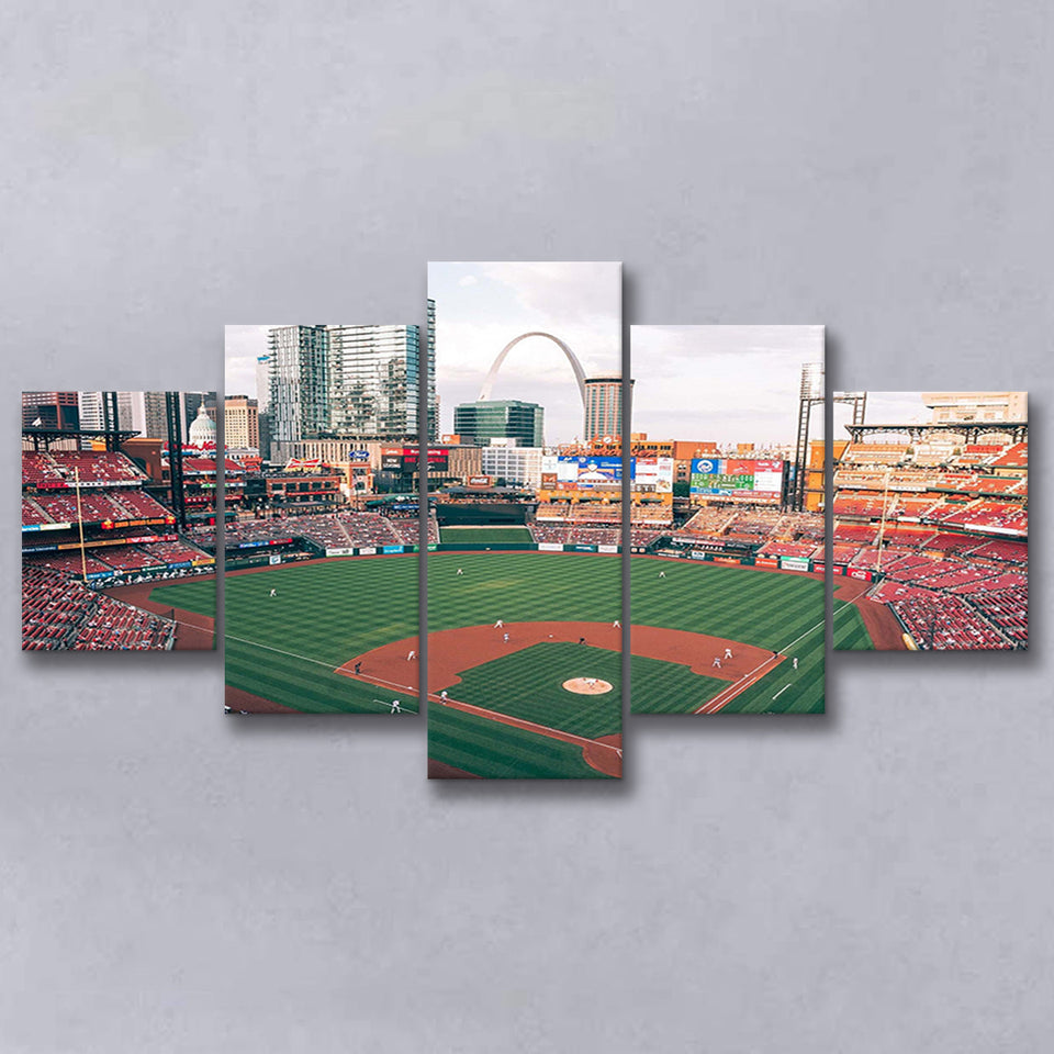 Busch Stadium Canvas Prints StLouis Cardinals Wall Art Baseball,Multi Panels,Sport Stadium Art Prints, Fan Gift