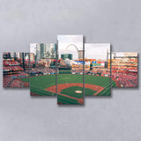 Busch Stadium Canvas Prints StLouis Cardinals Wall Art Baseball,Multi Panels,Sport Stadium Art Prints, Fan Gift
