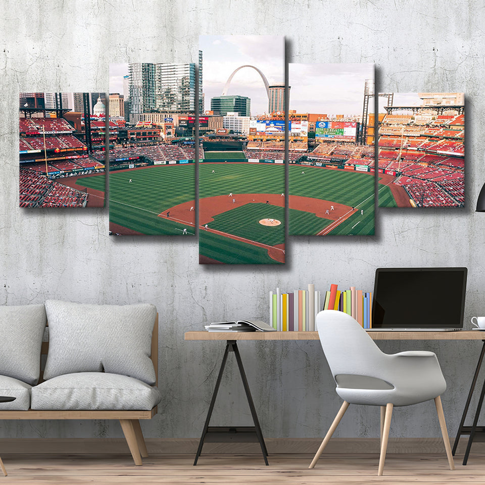 Busch Stadium Canvas Prints StLouis Cardinals Wall Art Baseball,Multi Panels,Sport Stadium Art Prints, Fan Gift