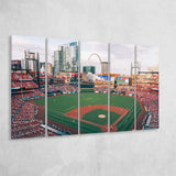 Busch Stadium Canvas Prints StLouis Cardinals Wall Art Baseball,Multi Panels B,Sport Stadium Art Prints, Fan Gift