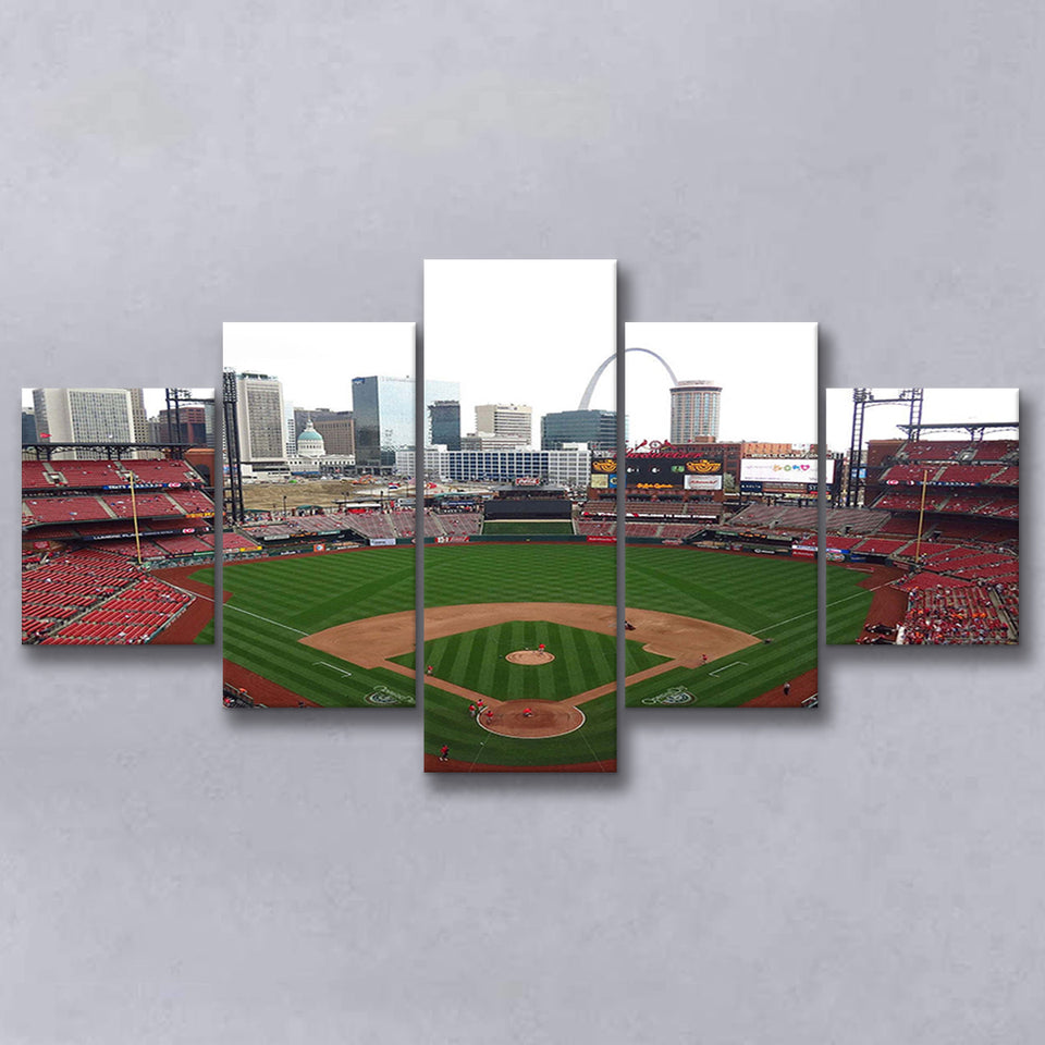Busch Stadium Canvas Prints St Louis Cardinals Wall Art,Multi Panels,Sport Stadium Art Prints, Fan Gift