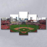 Busch Stadium Canvas Prints St Louis Cardinals Wall Art,Multi Panels,Sport Stadium Art Prints, Fan Gift