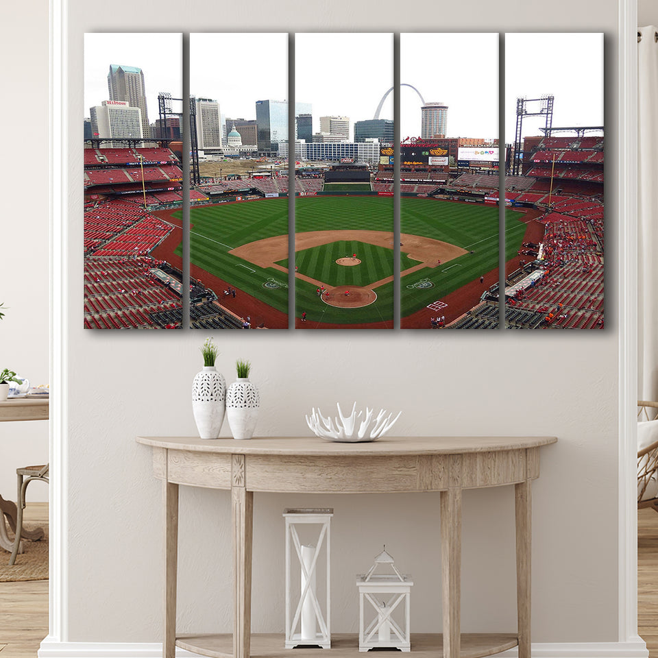 Busch Stadium Canvas Prints St Louis Cardinals Wall Art,Multi Panels B,Sport Stadium Art Prints, Fan Gift
