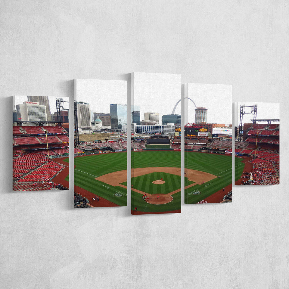 Busch Stadium Canvas Prints St Louis Cardinals Wall Art,Multi Panels,Sport Stadium Art Prints, Fan Gift