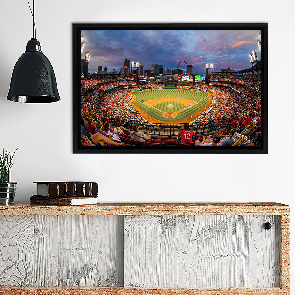 Busch Stadium I Finally Got To Check Busch Stadium Framed Canvas Print ...