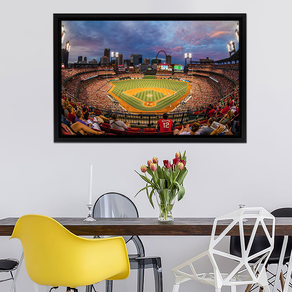 Busch Stadium I Finally Got To Check Busch Stadium Framed Canvas Print ...
