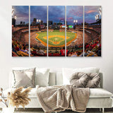 Busch Stadium I Finally Got To Check Busch Stadium 5 Pieces Canvas Prints Wall Art Decor - Painting Canvas,Multi Panel,Painting Prints