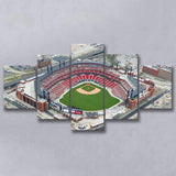 Busch Stadium Overhead View, Stadium Canvas, Sport Art, Large Canvas, Multi Panels, Canvas Prints Wall Art Decor