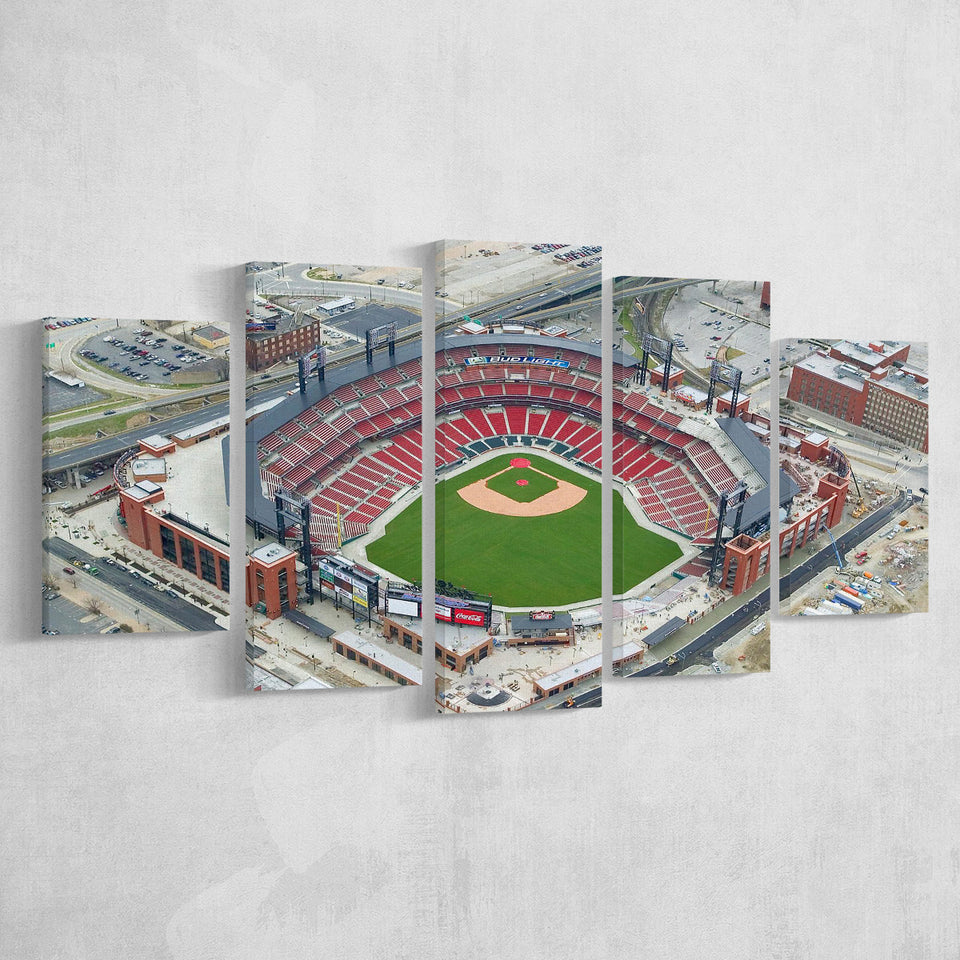 Busch Stadium Overhead View, Stadium Canvas, Sport Art, Large Canvas, Multi Panels, Canvas Prints Wall Art Decor
