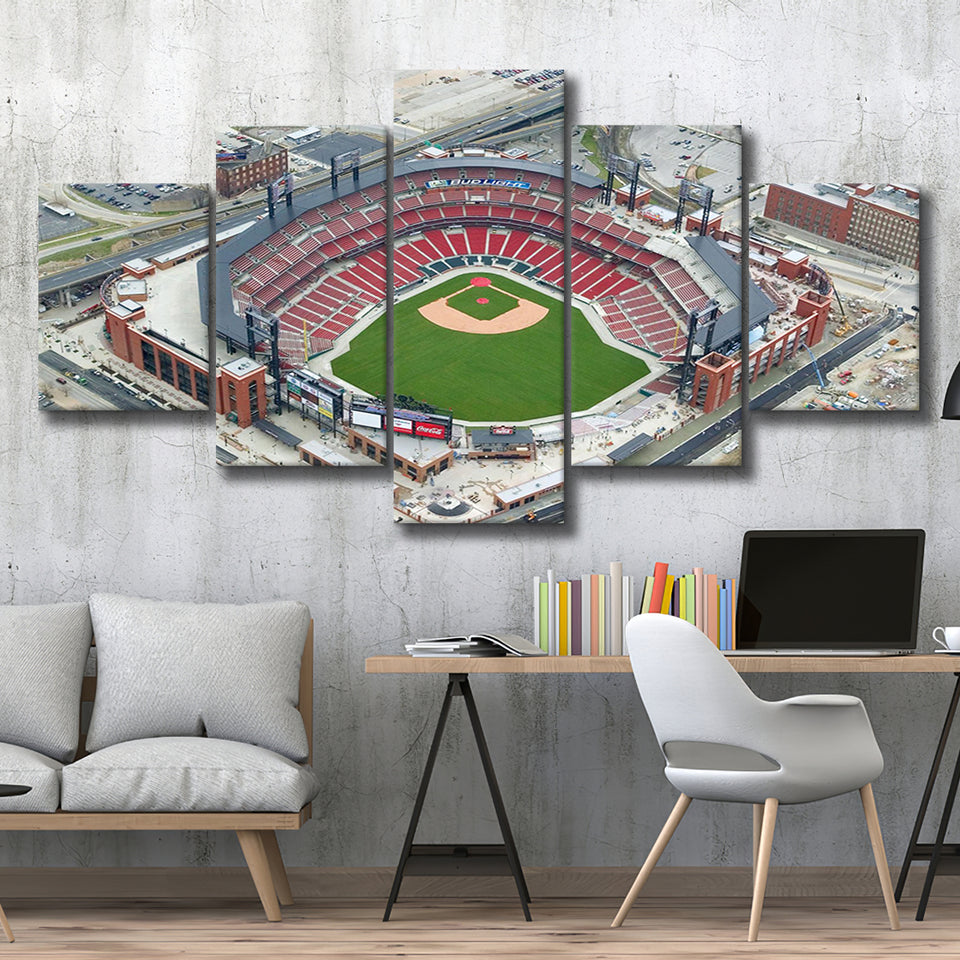 Busch Stadium Overhead View, Stadium Canvas, Sport Art, Large Canvas, Multi Panels, Canvas Prints Wall Art Decor